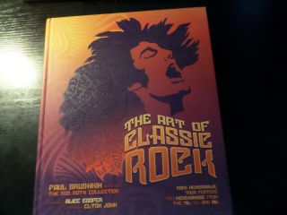 256 Page Hardback Book - The Art Of Classic Rock - Bowie / Stones / Who / Queen