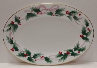 Mikasa Ribbon Holly Butter Tray (8 - 1/2 ") Great More Items Available