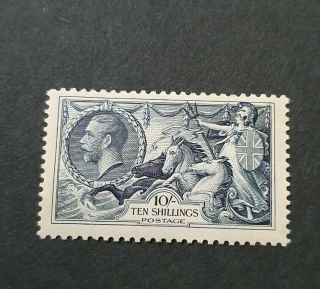 Gb Stamps King George V Sg 452 10s Indigo Re Engraved Light M/mint