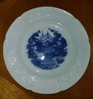 Wellesley College Wedgwood Etruria Dinner Plate The Chapel Rare 1936 Vintage
