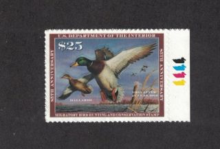 Rw85 - Federal Duck Stamp.  Right Color Bar Single.  Mnh.  Og.  02 Rw85rcb