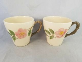 Set Of 2 Franciscan Desert Rose Mugs - Made In England