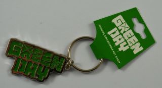 Collectable Iconic Green Day Metal Band Logo Keyring.  Officially Licensed,  Xmas