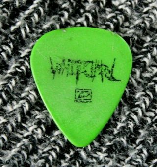 Whitechapel // Zach Householder Tour Guitar Pick // Green/black / Chelsea Grin