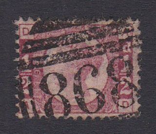 Gb.  Qv.  Sg 48,  1/2d Rose Red.  Scarce Plate 9.  Good.