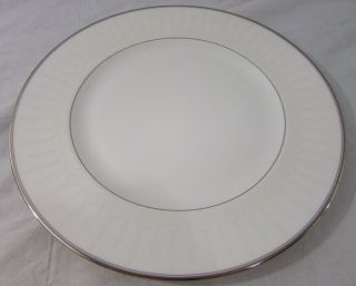 Waterford Fine English China Lismore Platinum Dinner Plate 10 - 3/4 "