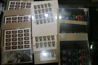United States Postage Stamps Lot $54,  Face Value Lucille Ball,  Lang.  Hughes Jsh