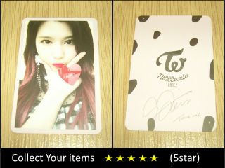 Twice 3rd Mini Album Coaster Lane2 Knock Knock Sana B Official Photo Card