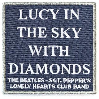 Official Licensed - The Beatles - Lucy In The Sky With Sew On Patch Lennon