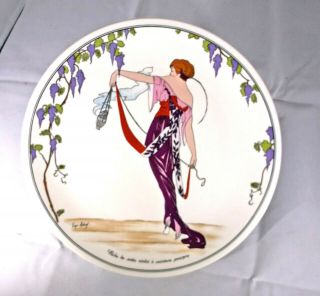 Villeroy Boch Design 1900 Dinner Plate,  Art Deco,  Artist Signed,  10 "