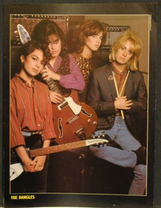 1985 The Bangles With Guitars Poster