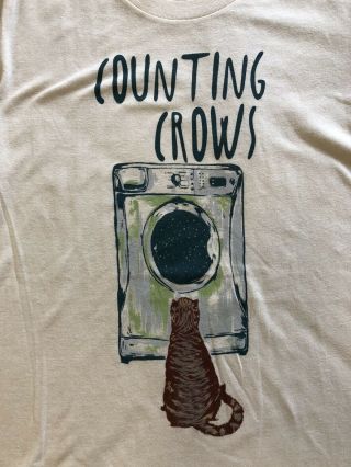 Counting Crows Cat Graphic Tee Size Small
