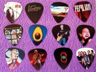 Pearl Jam - Guitar Picks Full Colour Set Of 12