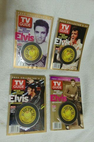 4 Elvis Presley - Tv Guide Never Released Records Cd 