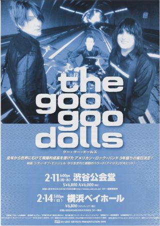 The Goo Goo Dolls - 1998 Japan Concert Flyer Tour Handbill Small Poster