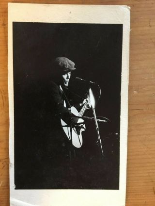 Tom Waits Rigid 10 " X5 " Cardboard B&w Picture.  From 70 
