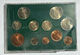 IRELAND COMPLETE DECIMAL & LAST F.  S.  D.  ISSUE COINS SET - 11 COINS 2