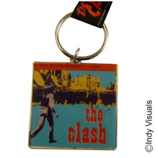 The Clash Black Market Clash Cover Official Gift Metal Keyring