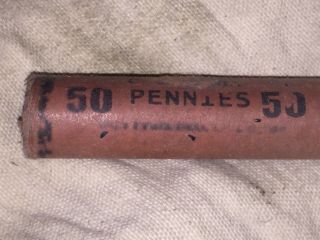 1943 Lincoln Steel Penny Roll / Uncirculated,  Roll Of Cents From 20 