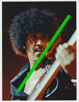 Phil Lynott Of Thin Lizzy - 6x8 Color Concert Photo 1 - Picture Photograph