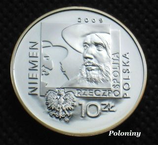 Silver Commemorative Coin Of Poland - Polish Music Czeslaw Niemen  Ag