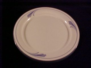 3 Lenox Blue Brushstrokes Salad Plates 8 1/2 " Elegant Simplicity