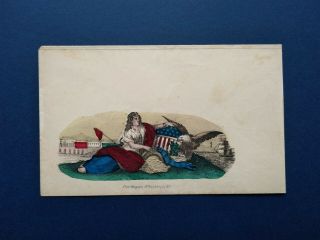 Civil War: Magnus Patriotic Cover,  Seated Lady With Buildings & Ship