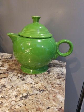Homer Laughlin Fiesta Shamrock Green (contemporary) Tea Pot 44 Oz.  Nwt