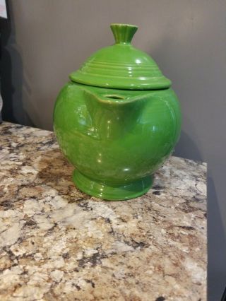 Homer Laughlin FIESTA SHAMROCK GREEN (CONTEMPORARY) Tea Pot 44 oz.  NWT 2