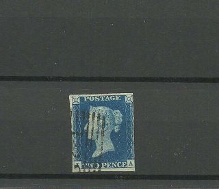Gb Queen Victoria 1840 2d Blue Ref Mw22