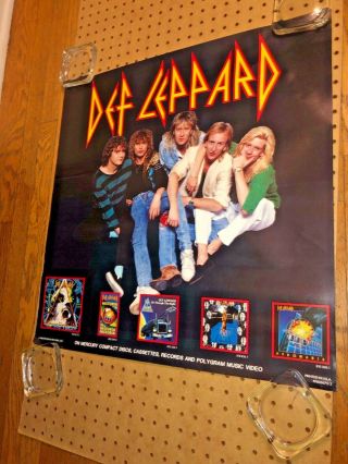 Def Leppard - Classic 1988 Hysteria Era - Band Collage (polygram Promo Poster)