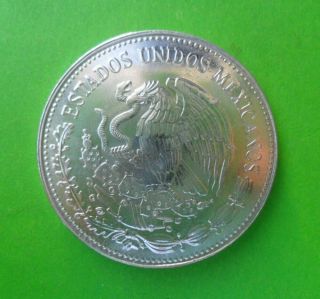 1985 Mexico 50 Pesos 1986 World Cup Soccer Games - Silver 720 (km 498) - Unc