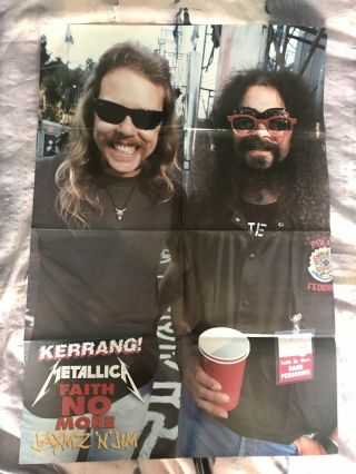 Metallica,  Faith No More / Pearl Jam / The Wildhearts Large Poster 80s 90s Band