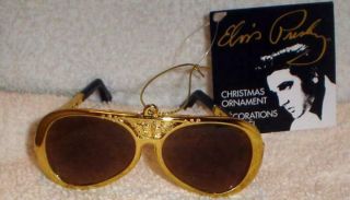 Elvis Presley Tcb Sunglasses Christmas Ornament W Tag
