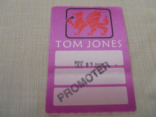 Tom Jones 2005 - Satin Backstage Pass - Keswick Theatre Glenside,  Pa 7/27/2005
