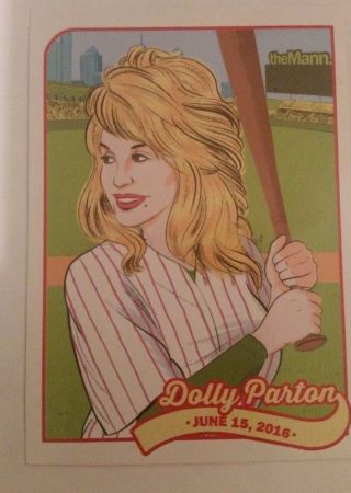 Legendary Dolly Parton 2016 Tour Mann Music Center Philadelphia Trading Card