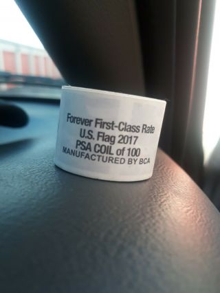 Roll Of 100 Usps First Class Forever Postage Stamps.  2017 Us Flag