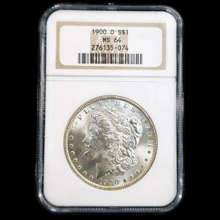 1900 O Us United States Morgan Silver $1 One Dollar Ngc Ms64 Graded Coin Yo5074