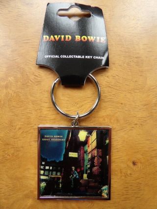 David Bowie - Ziggy Stardust Metal Keyring