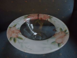 Vintage Noritake Azalea Indiana Glass Console Bowl