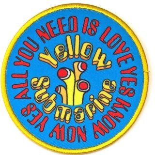 Official Licensed - The Beatles - Yellow Submarine All You Need Is Sew On Patch
