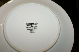 6 Sheffield Bone White USA Dinner Plate 10 1/4 
