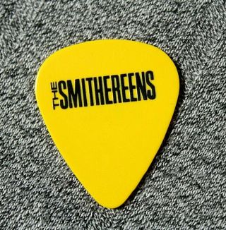 The Smithereens // Pat Dinizio Vintage Concert Tour Guitar Pick // Yellow/black