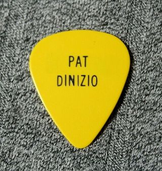 The Smithereens // Pat Dinizio Vintage Concert Tour Guitar Pick // Yellow/Black 2