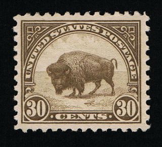 Affordable Scott 569 Vf Og Nh 1923 Olive Brown 30¢ Buffalo