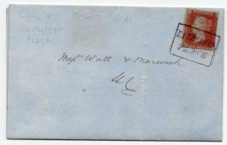 1855 Letter From The Sasine Office With Sg 21 Spec C4 Plate 6 (nh) Scots Local L
