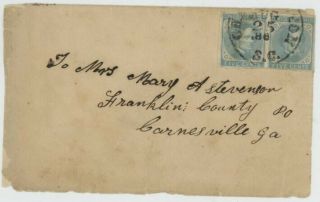 Mr Fancy Cancel Csa 6 Pair Cover Tied Charleston Sc 186 Cds To Franklin Co Po Ga