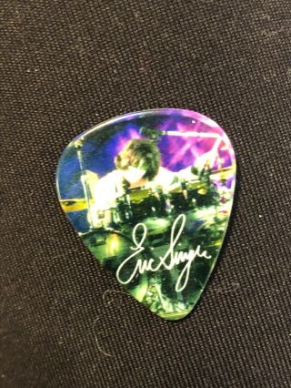Kiss Hottest Earth Tour Guitar Pick Eric Singer Frisco Tx 9/18/10 Signed Drums
