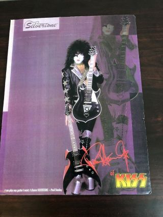 Kiss " Paul Stanley Silvertone " Promo Poster
