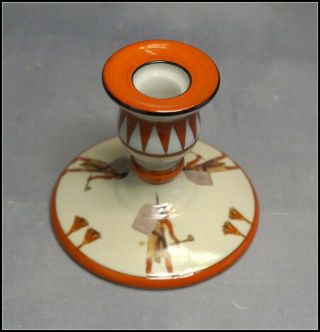 Noritake Art Deco Candle Holder With Egyptian Design N519